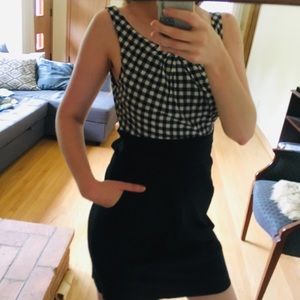 Fitted Black/White Dress